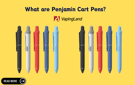 A variety of colorful Penjamin Cart Pens, showcasing different pen colors and designs.