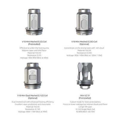 SMOK V18 MINI Mesh Coils (3pcs/pack)