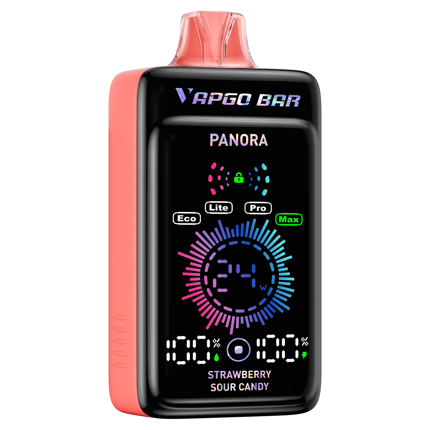 vapgo bar panora disposable strawberry sour candy