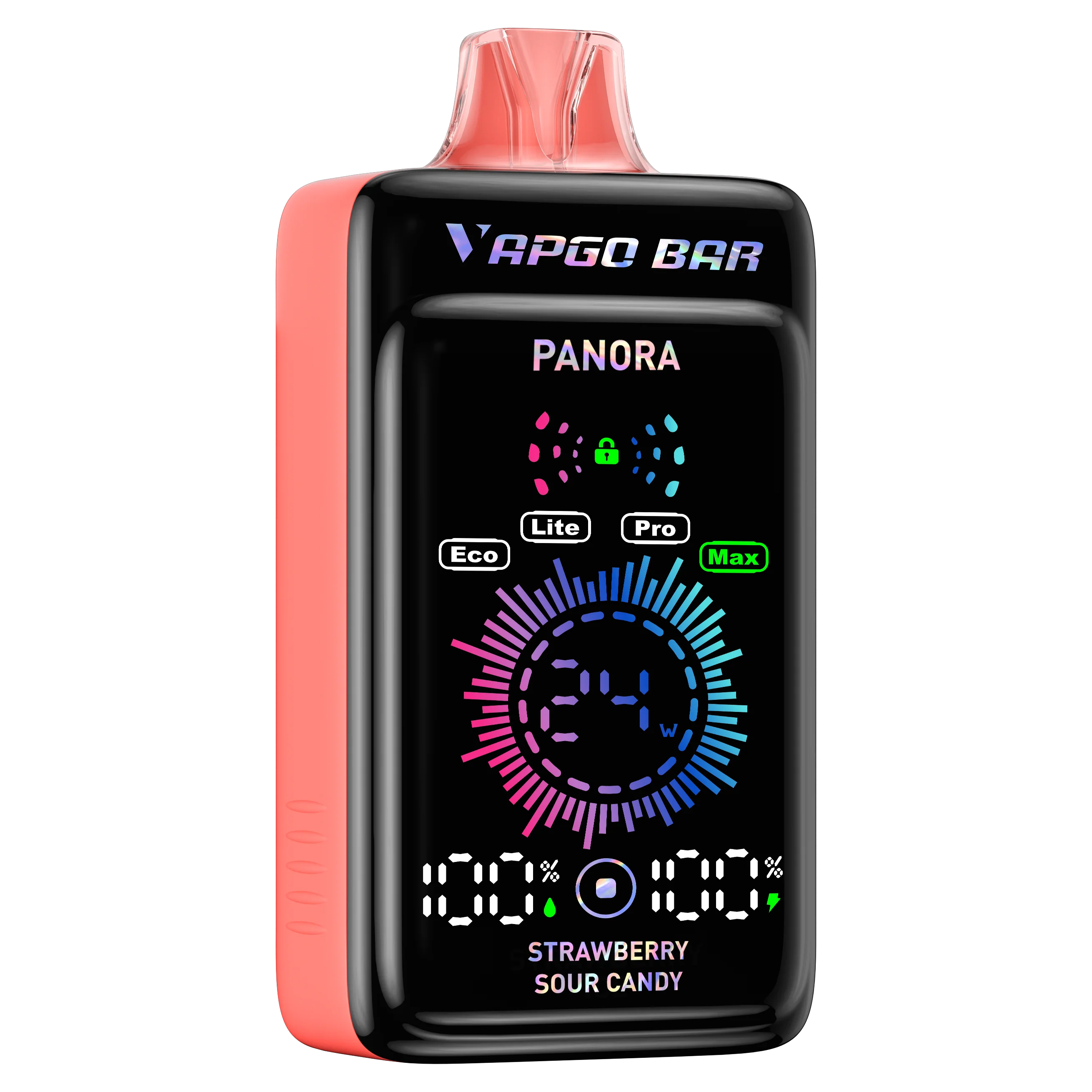 vapgo bar panora disposable strawberry sour candy