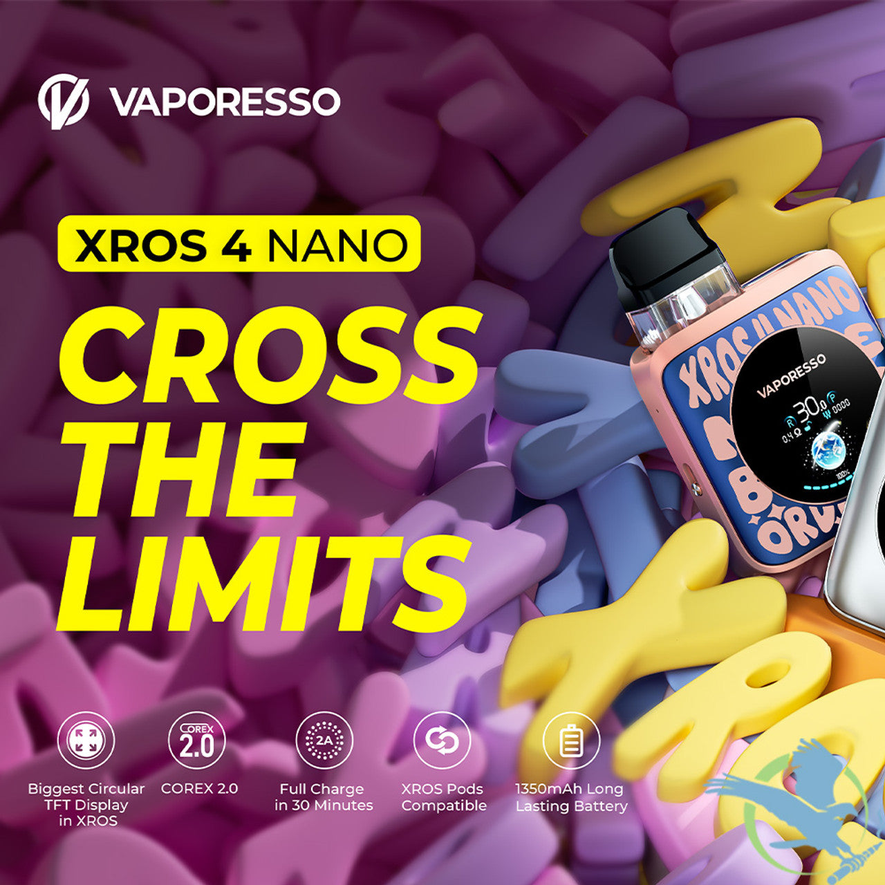 Vaporesso xros 4 nano pod system starter kit