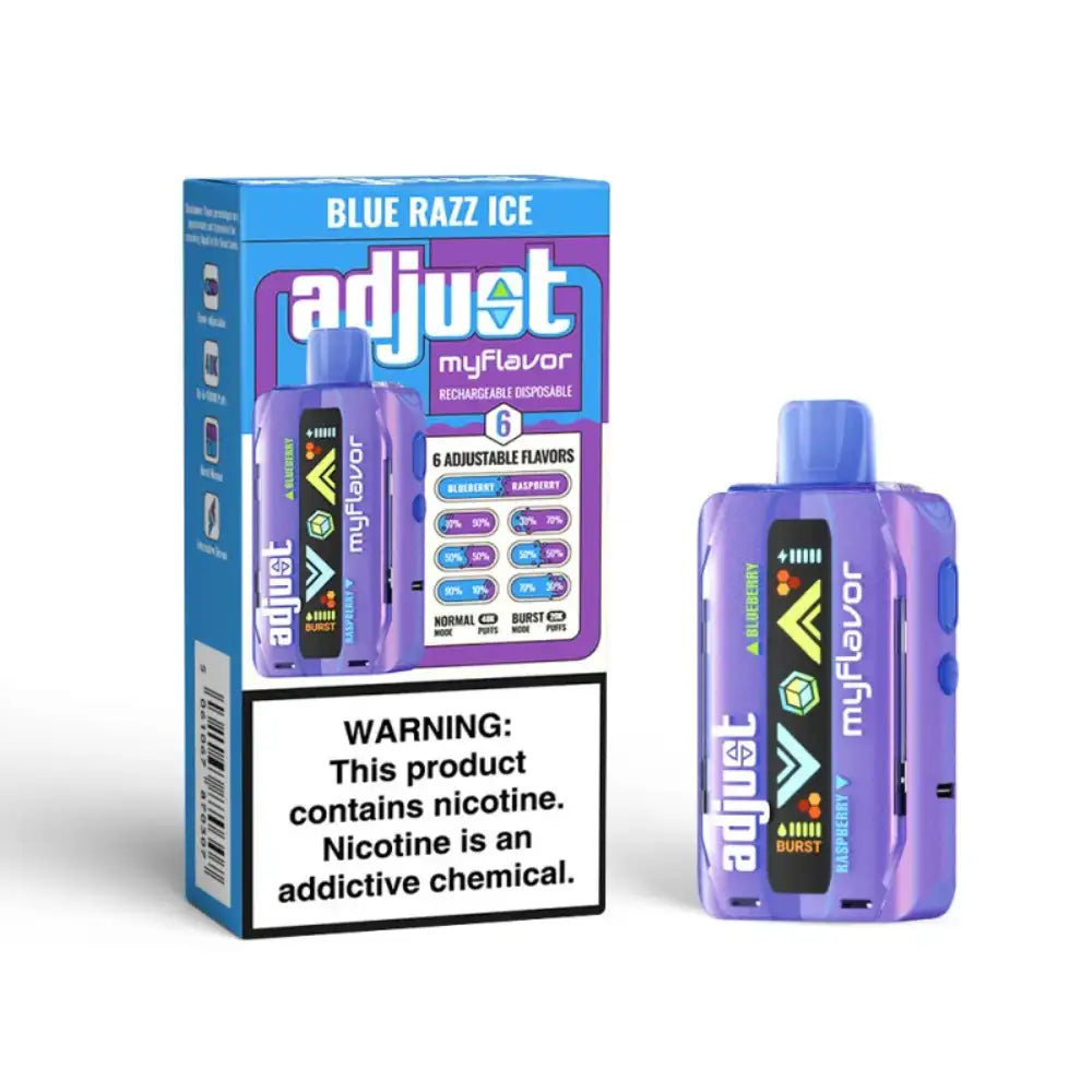 Adjust-myflavor-40000-disposable-blue-razz-ice