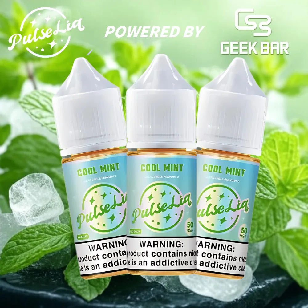 Cool mint geek bar vape juice pulse liq nic salt 50mg