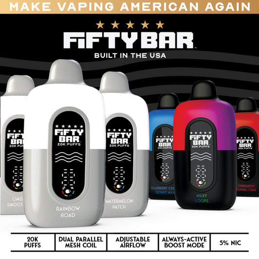 Fifty Bar 20k Disposable Vape 20000 Puffs