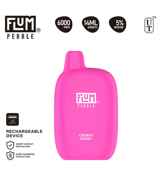 Flum Pebble 6000 Puffs Rechargeable Disposable Vape