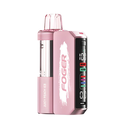 Foger switch pro 30k disposable pod 19ml 50mg juicy peach ice