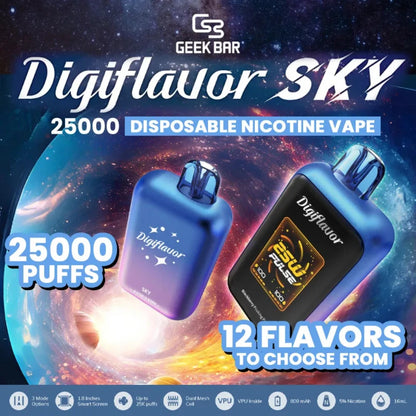 Geek Bar Digiflavor Sky 25K Disposable Vape 25000 Puffs