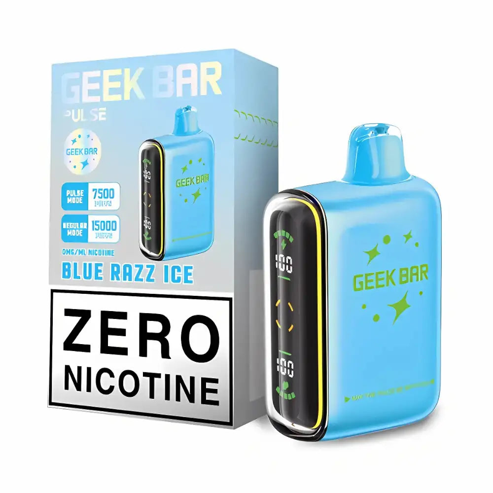 Geek bar pulse 15000 disposable blue razz ice