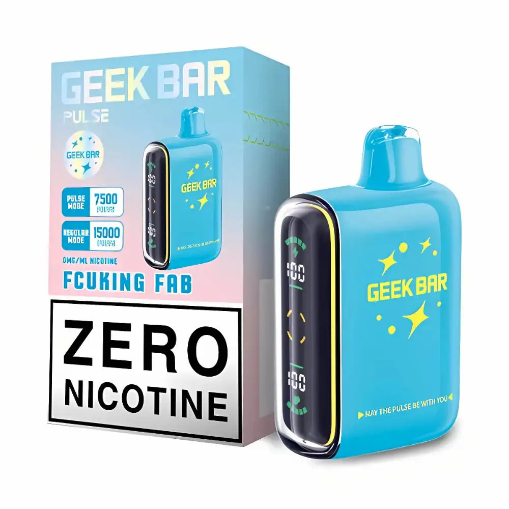 Geek bar pulse 15000 zero nicotine disposable fcuking fab