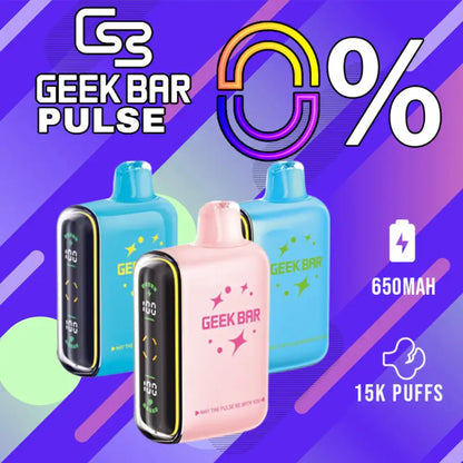 Geek bar pulse 15k zero nicotine disposable