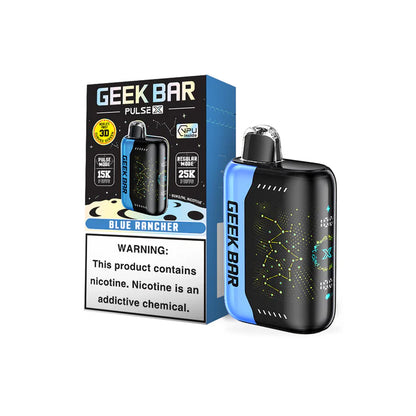 geek bar pulse x 25k disposable vape blue rancher