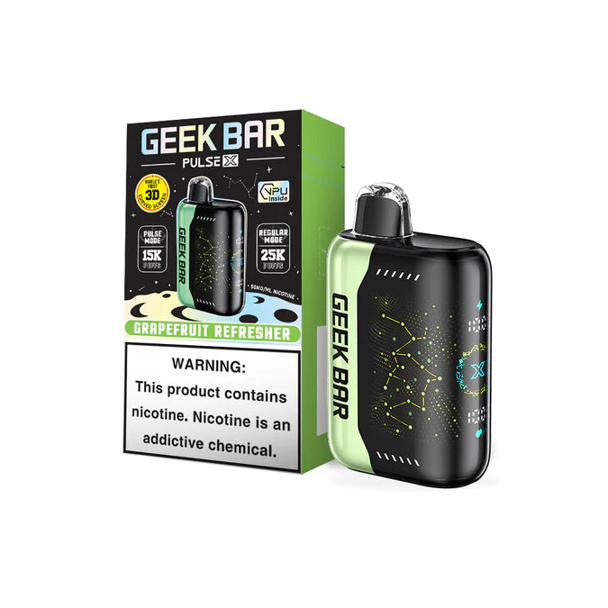 geek bar pulse x 25k disposable vape grapefruit refresher