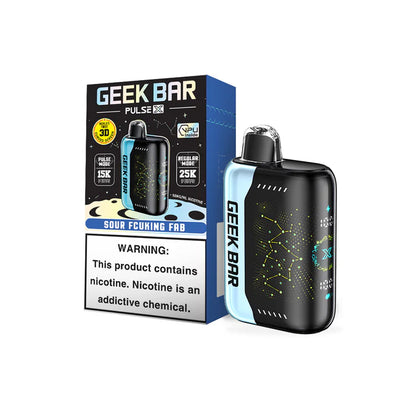 geek bar pulse x 25k disposable vape sour fcuking fab