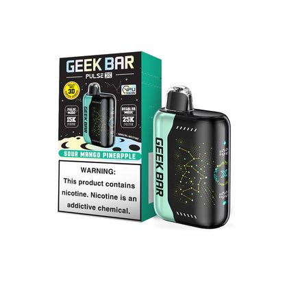 geek bar pulse x 25k disposable vape sour mango pineapple