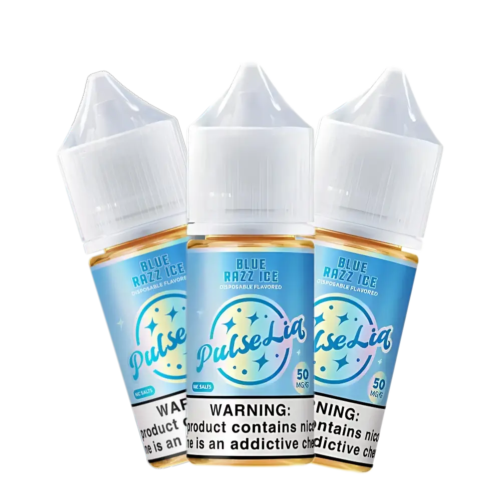 Geek bar vape juice pulse liq nic salt blue razz ice 50mg