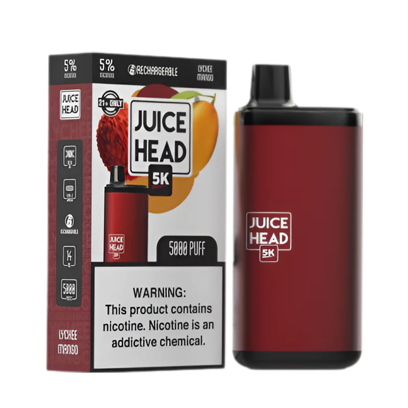 Juice head 5k disposable vape lychee mango