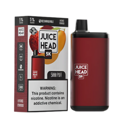 Juice head 5k disposable vape lychee mango