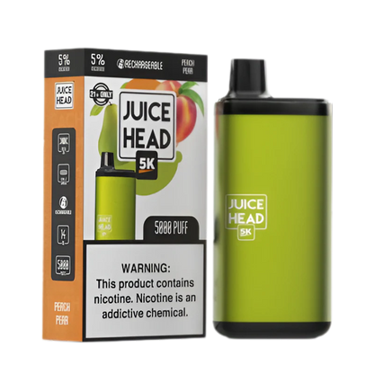 Juice head 5k disposable vape peach pear