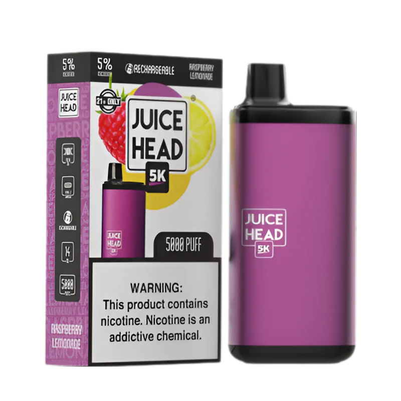 Juice head 5k disposable vape raspberry lemonade