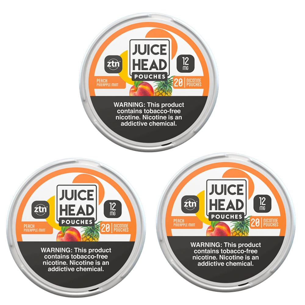 Juice Head Nicotine Pouches - Peach Pineapple Mint