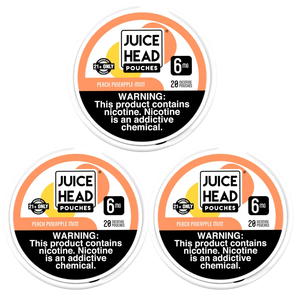 Juice Head Nicotine Pouches - Peach Pineapple Mint