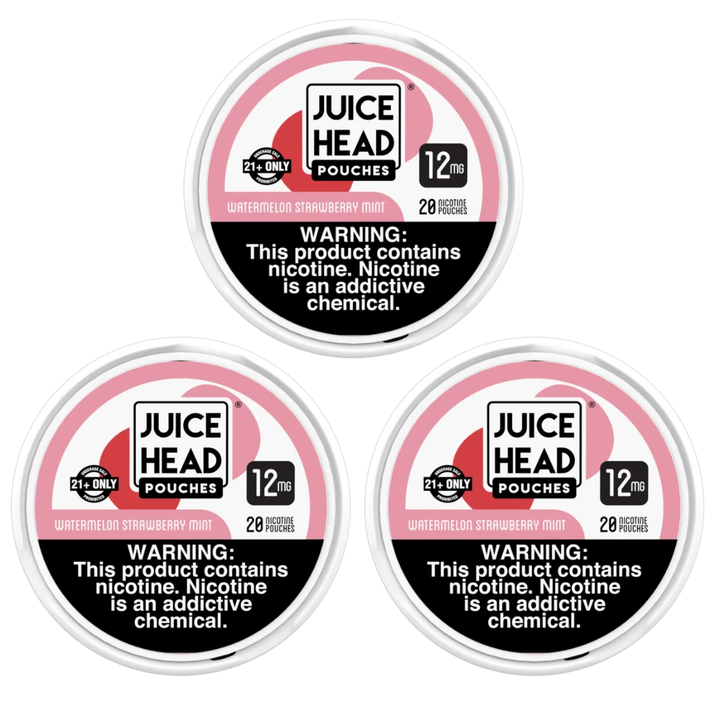 Juice head nicotine pouches watermelon strawberry mint 12mg