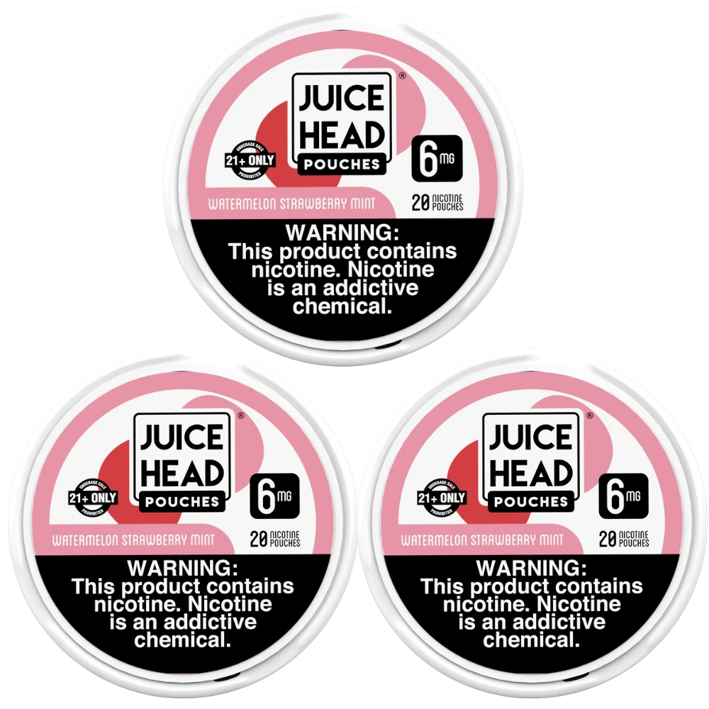 Juice head nicotine pouches watermelon strawberry mint 6mg