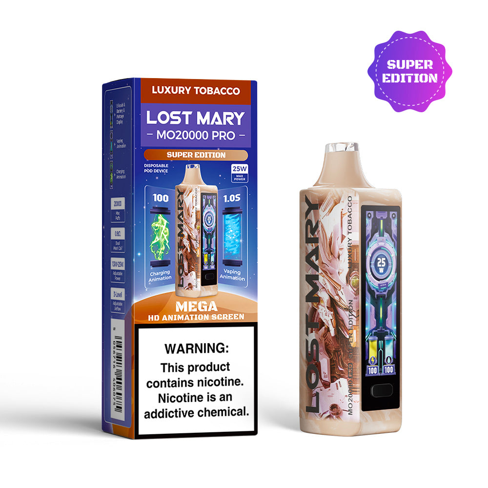 Lost mary mo20000 pro disposable vape super edition luxery tobacco