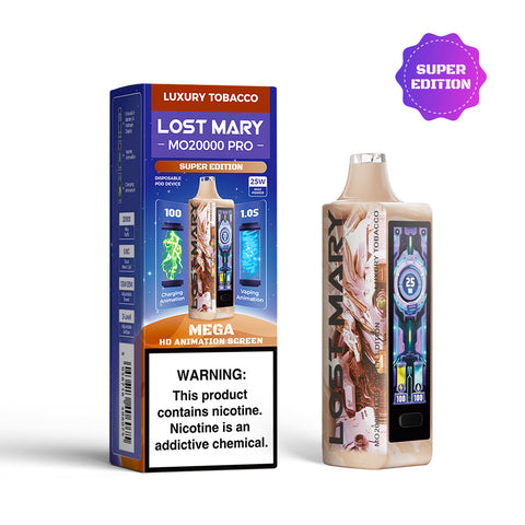 Lost mary mo20000 pro disposable vape super edition luxery tobacco