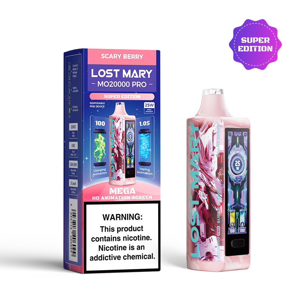 Lost mary mo20000 pro disposable vape super edition scary berry