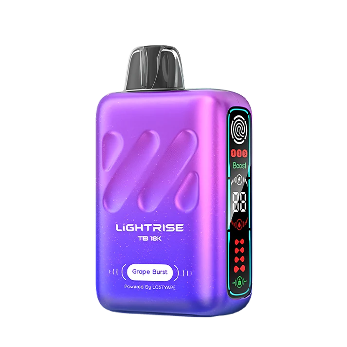 Lost vape lightrise tb 18k disposable vape 18000 puffs grape burst