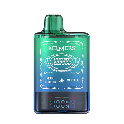 Memers switcher s22000 disposable vape miami menthol menthol