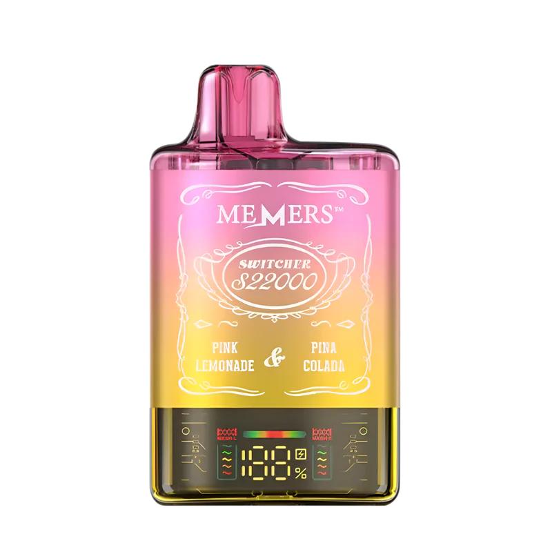 Memers switcher s22000 disposable vape pink lemonade pina colada