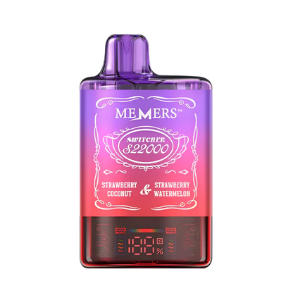 Memers switcher s22000 disposable vape strawberry coconut strawberry watermelon