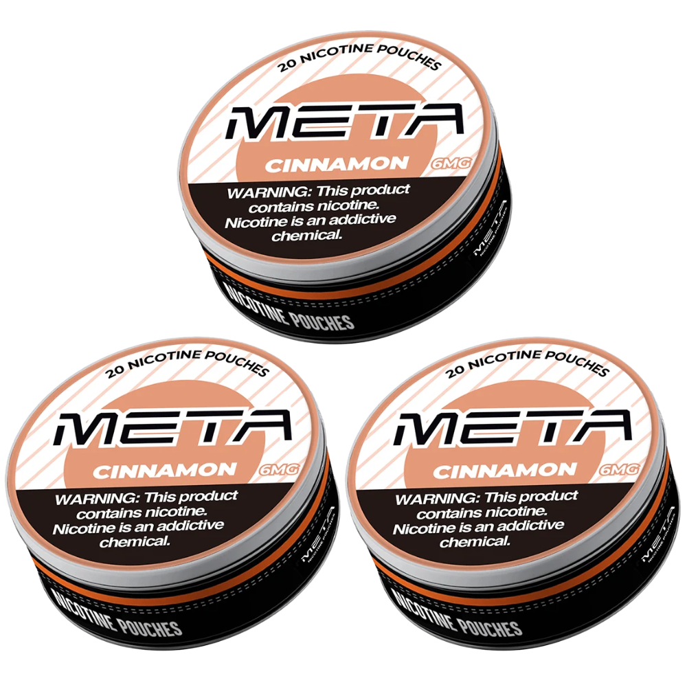 Meta nicotine pouches cinnamon