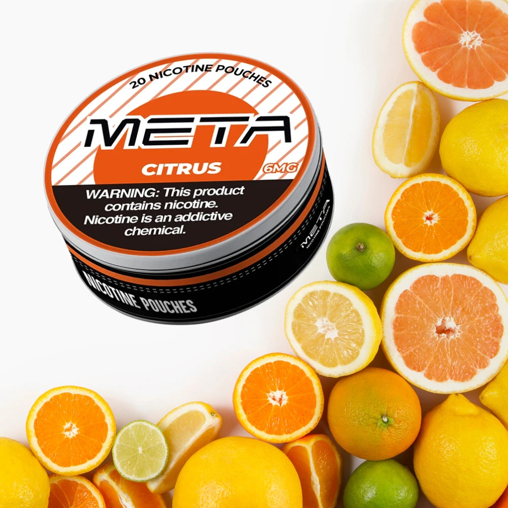 Meta nicotine pouches citrus