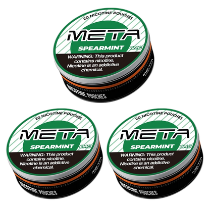 Meta nicotine pouches spearmint