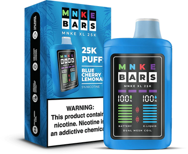 mnke bars xl 25k disposable vape blue cherry lemonade