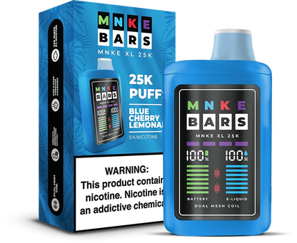 mnke bars xl 25k disposable vape blue cherry lemonade