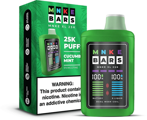 mnke bars xl 25k disposable vape cucumber