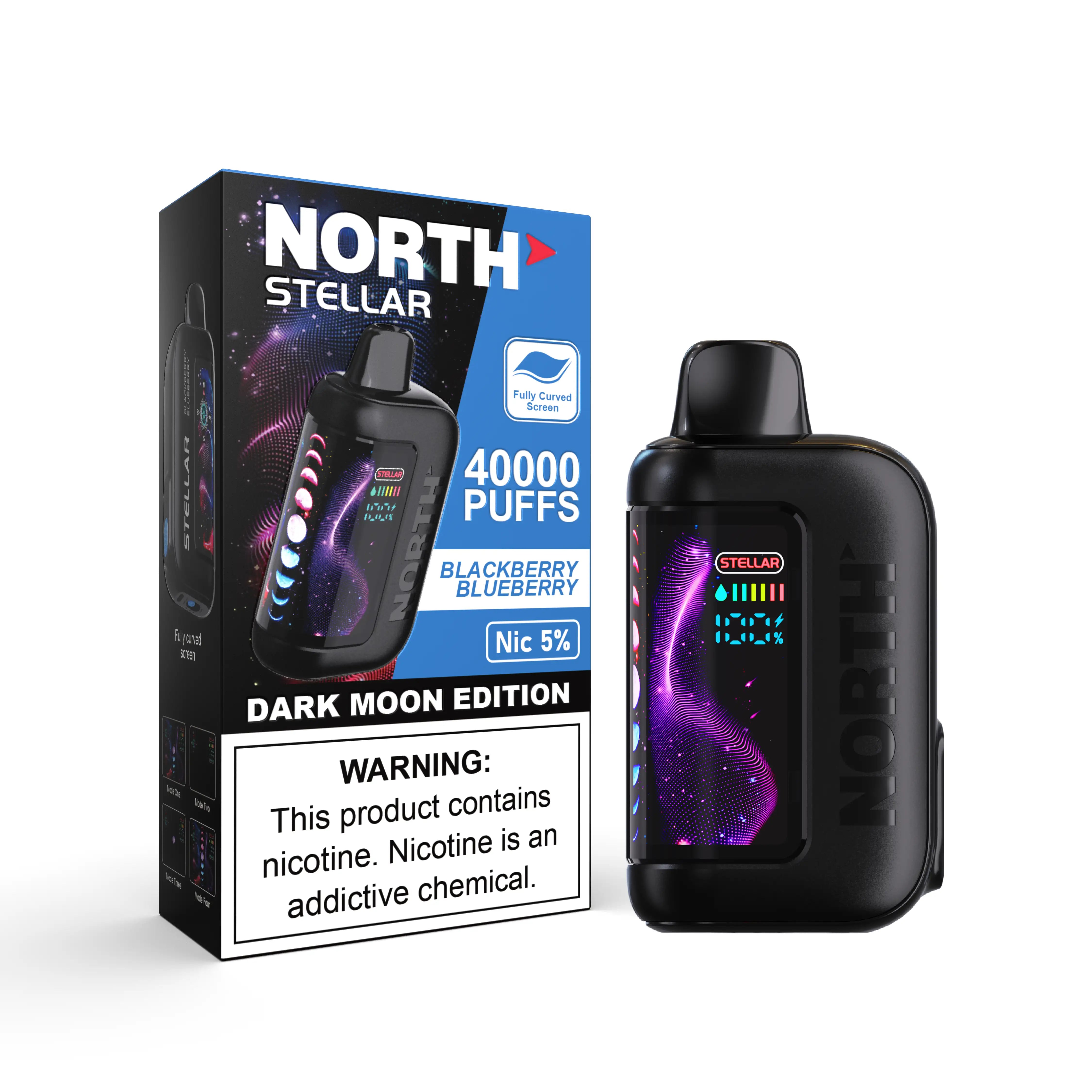 North stellar dark moon edition 40000 disposable black cherry