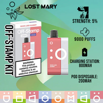 Lost Mary Off Stamp SW9000 Disposable Vape Kit 9000 Puffs