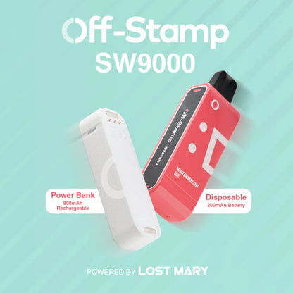 Lost Mary Off Stamp SW9000 Disposable Replacement Pod 9000 Puffs