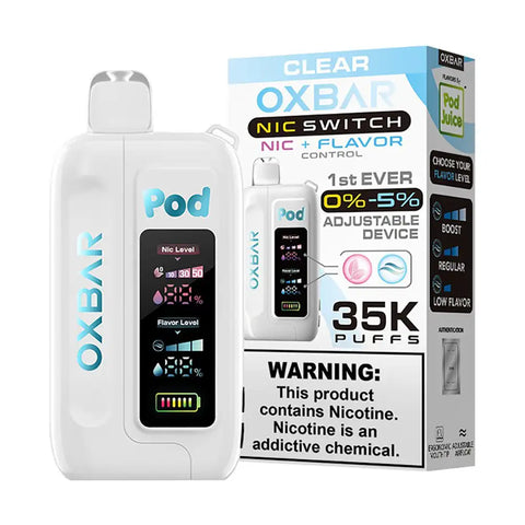 Oxbar-pod-juice-nic-switch-35000-disposable-clear