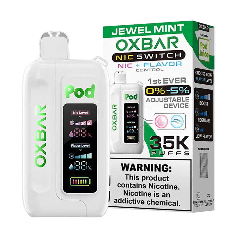 Oxbar-pod-juice-nic-switch-35000-disposable-jewel-mint