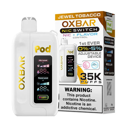 Oxbar-pod-juice-nic-switch-35000-disposable-jewel-tobacco