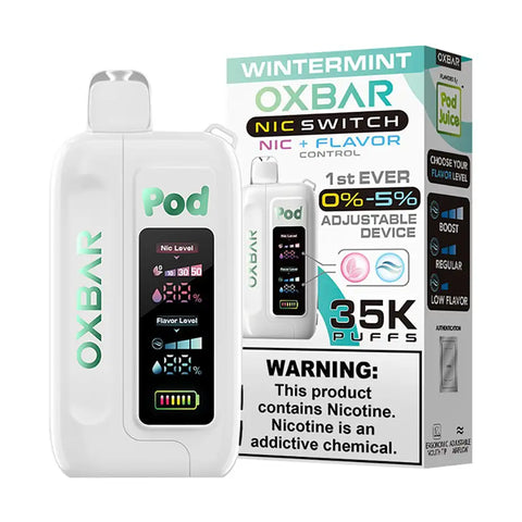 Oxbar-pod-juice-nic-switch-35000-disposable-wintermint