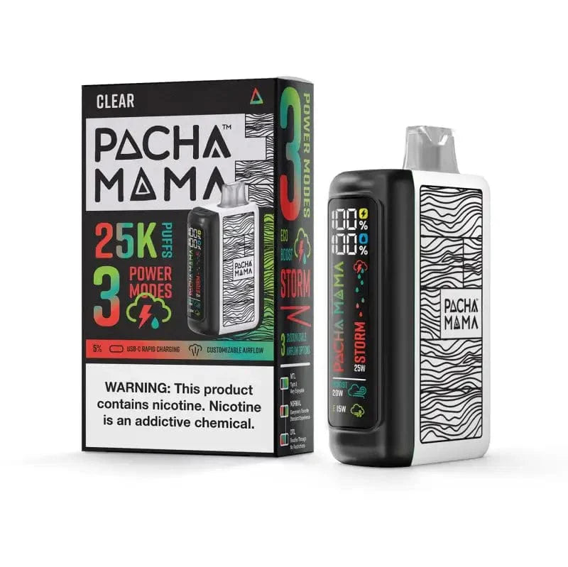 Pachamama 25k disposable vape clear