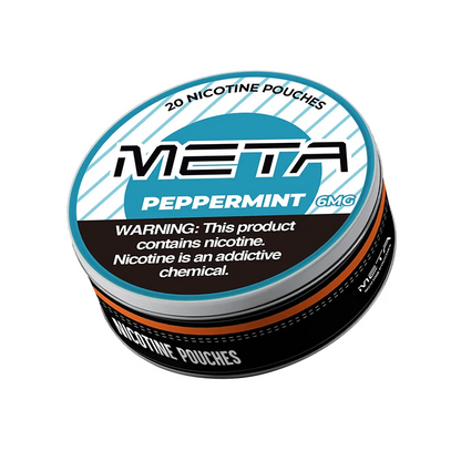 Peppermint meta nicotine pouches