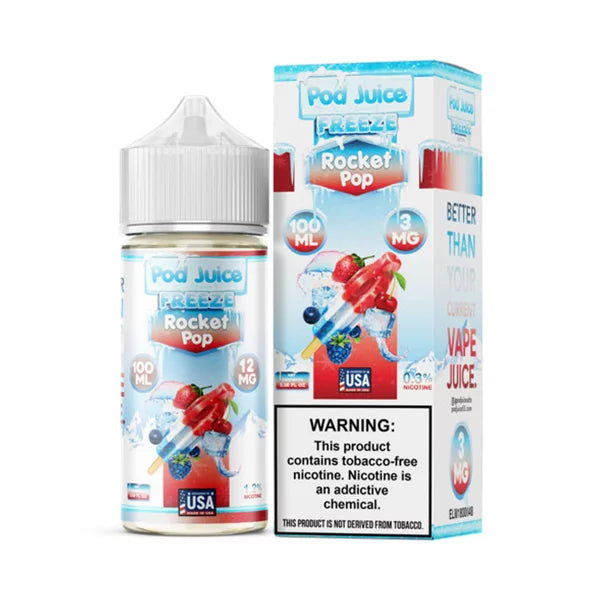 pod juice rocket pop freeze tfn e-juice 100ml